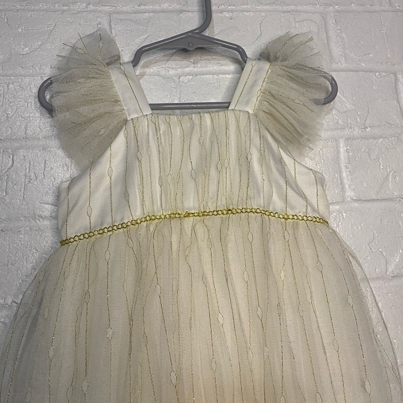 Popatu Baby Flutter Sleeve Tulle Party Dress - Picture 2 of 6